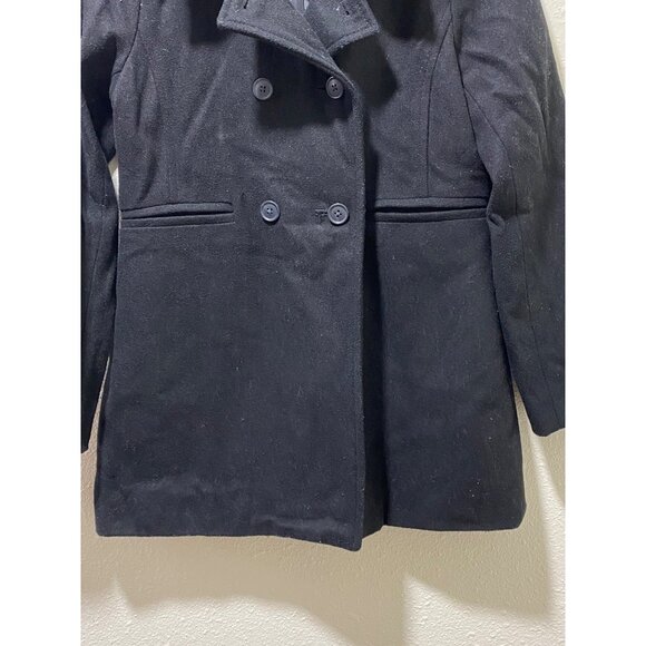 Gap Kids Size L (10-11) Black Girl’s Pea Coat - Picture 4 of 12